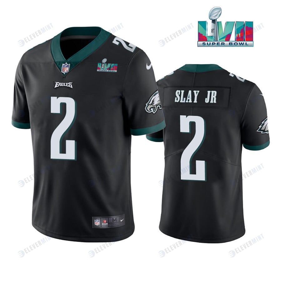 Darius Slay 2 Philadelphia Eagles Super Bowl LVII Vapor Limited Men Jersey - Black(S/No)