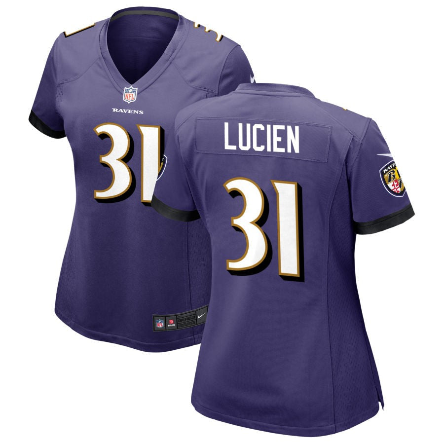 Jeremy Lucien Baltimore Ravens Nike Women's Game Jersey - Purple(S)