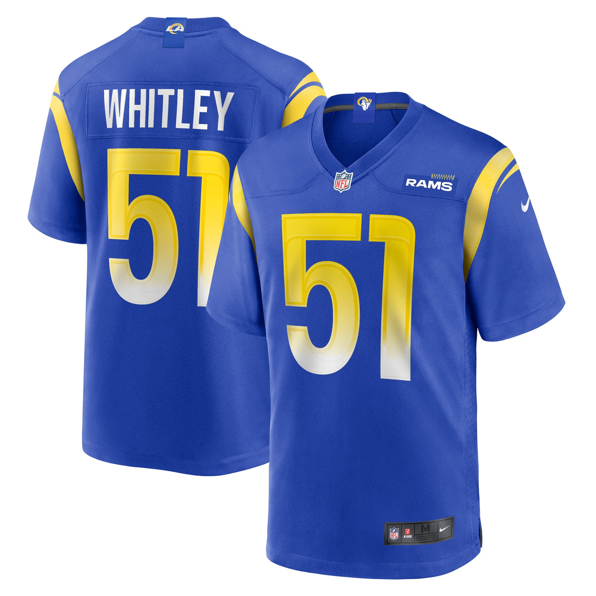 Benton Whitley Los Angeles Rams Nike Game Player Jersey - Royal(S)