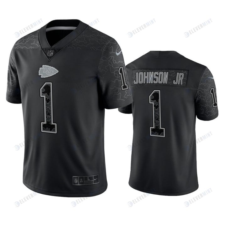 Lonnie Johnson Jr. 1 Kansas City Chiefs Black Reflective Limited Jersey - Men(S/No)