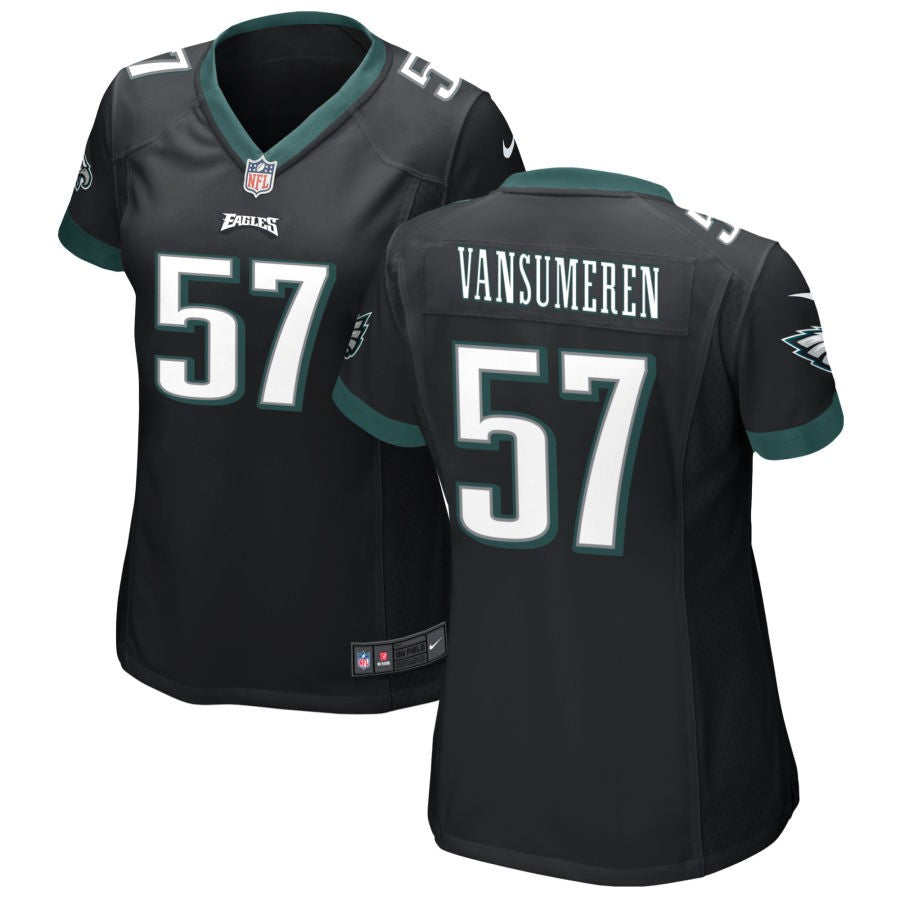 Ben VanSumeren Philadelphia Eagles Nike Women's Alternate Game Jersey - Black(S)