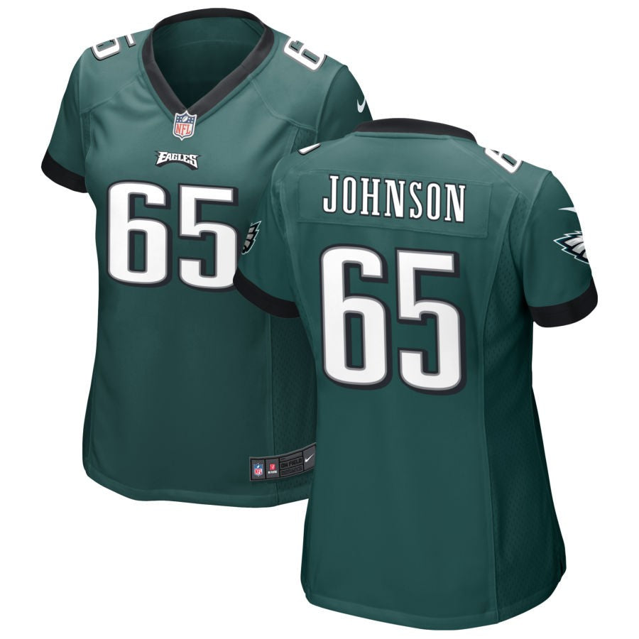 Lane Johnson Philadelphia Eagles Nike Women's Game Jersey - Midnight Green(S)