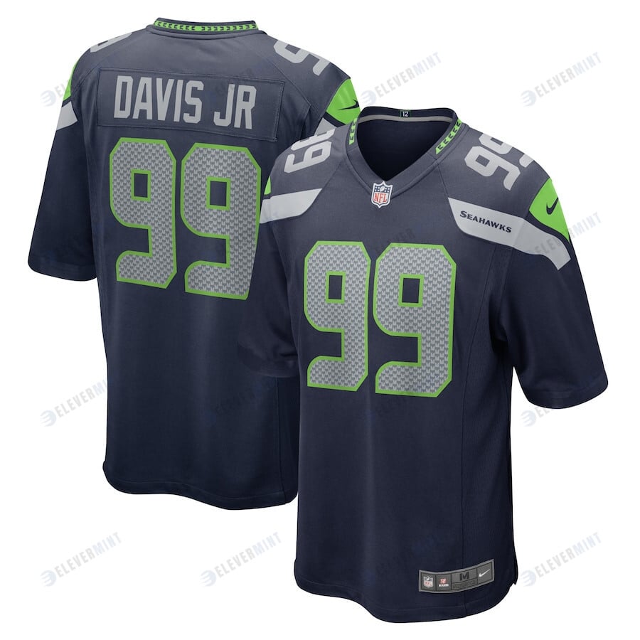 Carl Davis Jr. 99 Seattle Seahawks Men Game Jersey - College Navy(S/No)
