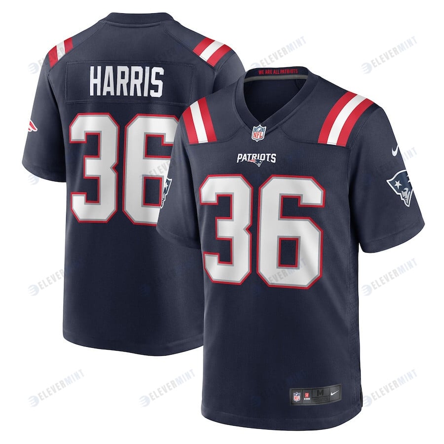 Kevin Harris New England Patriots Game Player Jersey - Navy(S/No)