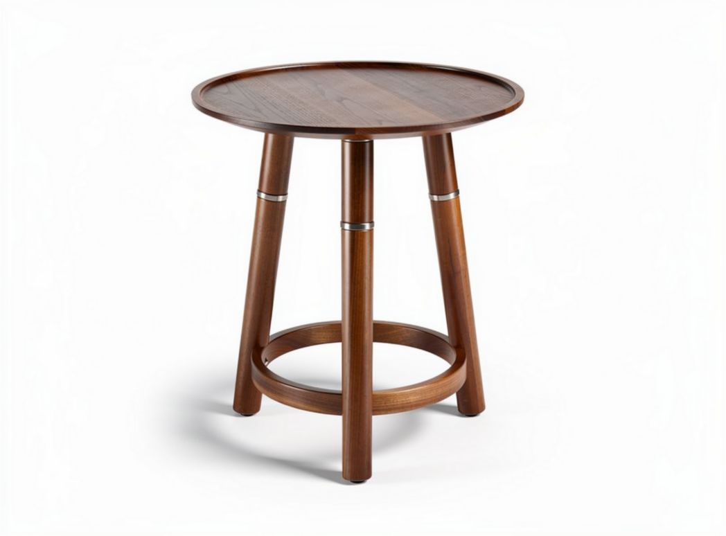 Wooden side table for living room and bedroom decor 30 x 30 x 45cm