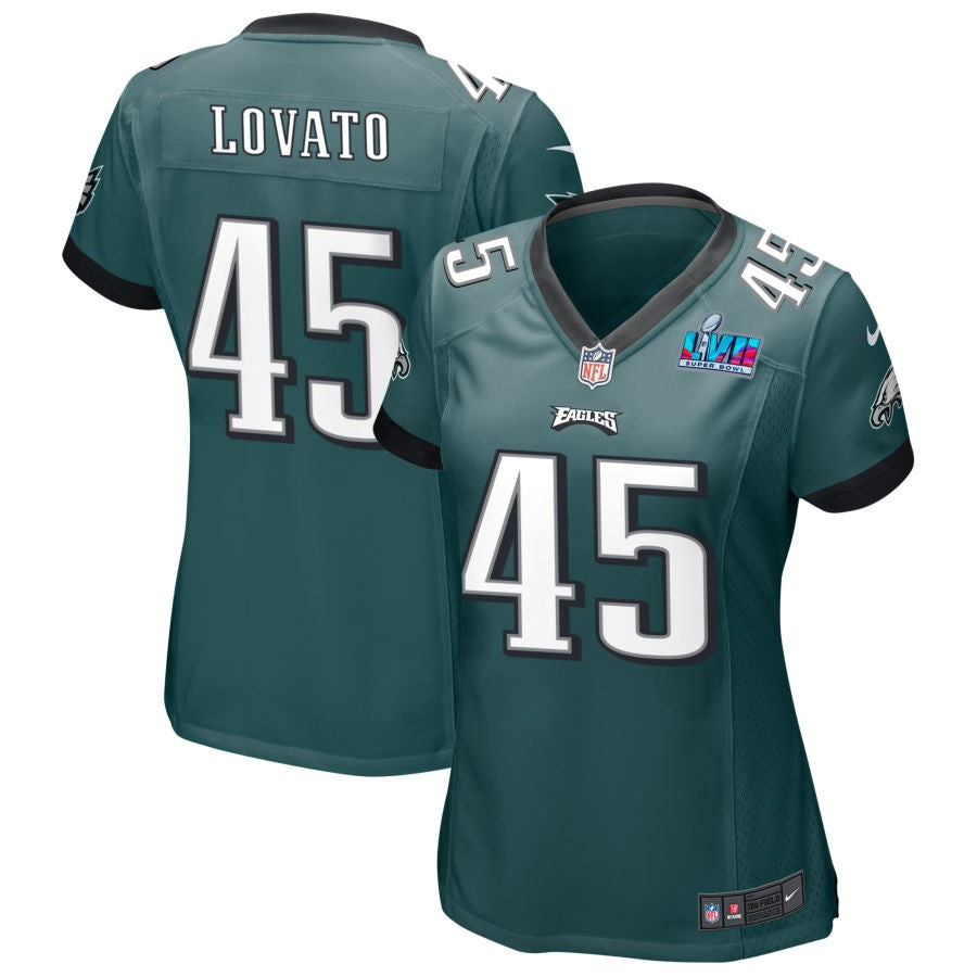 Rick Lovato Philadelphia Eagles Nike Women's Super Bowl LVII Game Jersey - Midnight Green(S)