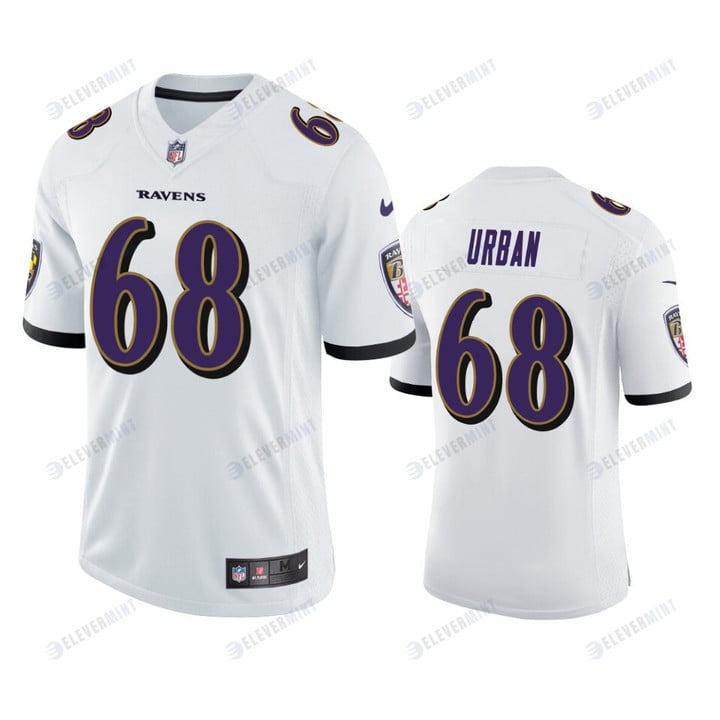 Baltimore Ravens Brent Urban 68 White Vapor Limited Jersey(S/No)