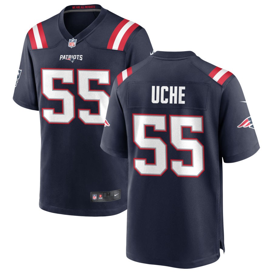 Josh Uche Nike New England Patriots Game Jersey - Navy(S)