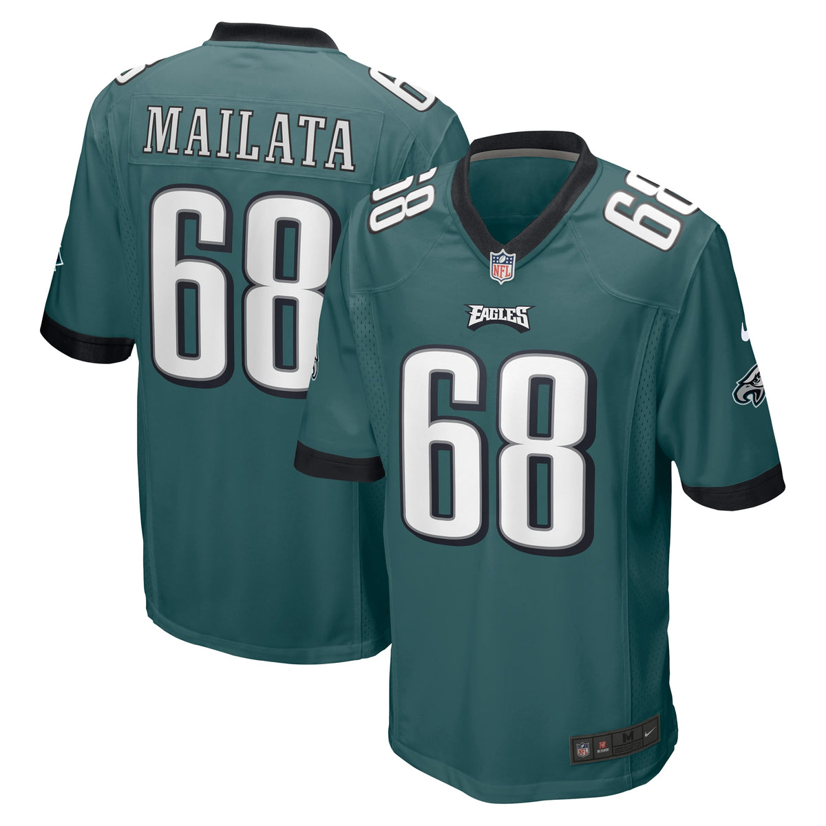 Jordan Mailata Philadelphia Eagles Nike Game Jersey - Midnight Green(S)