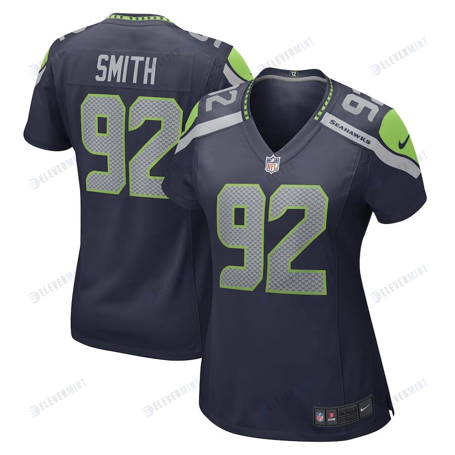 Tyreke Smith Seattle Seahawks Women's Game Player Jersey - College Navy(S/No)