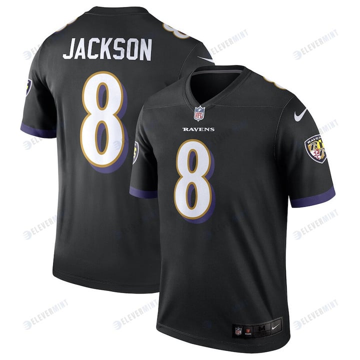 Lamar Jackson 8 Baltimore Ravens Legend Jersey - Black(S/No)