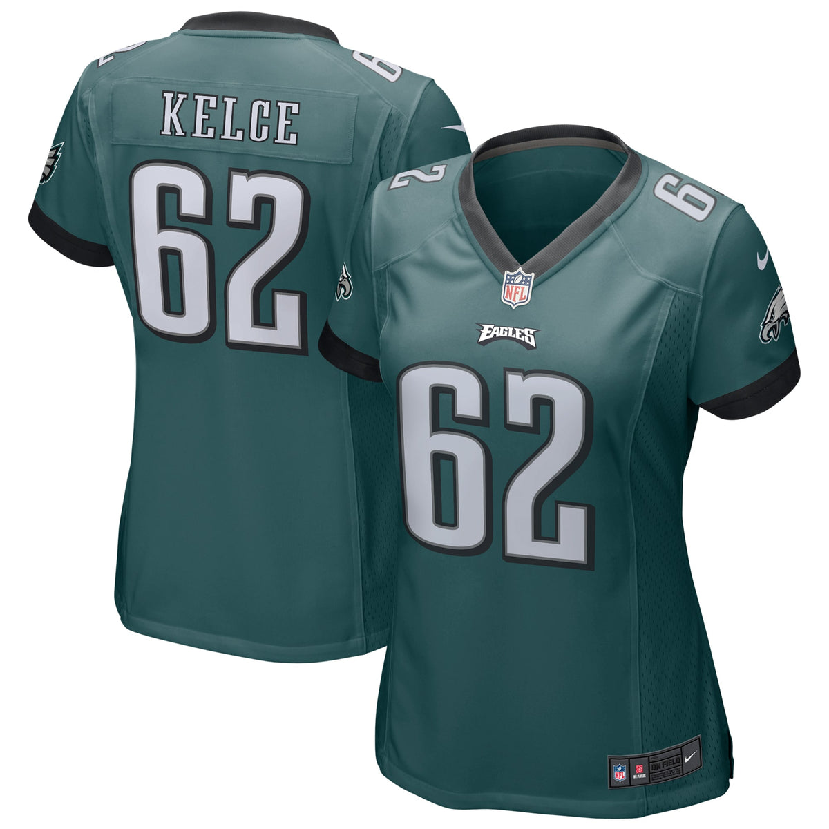 Jason Kelce Philadelphia Eagles Nike Women's Game Jersey - Midnight Green(S)