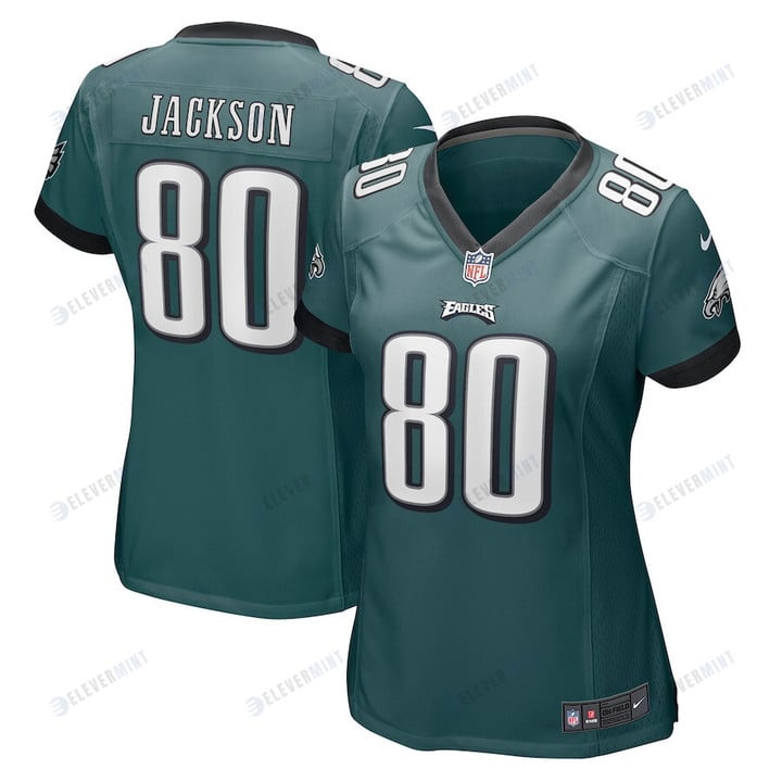 Tyree Jackson 80 Philadelphia Eagles Women's Game Jersey - Midnight Green(S/No)
