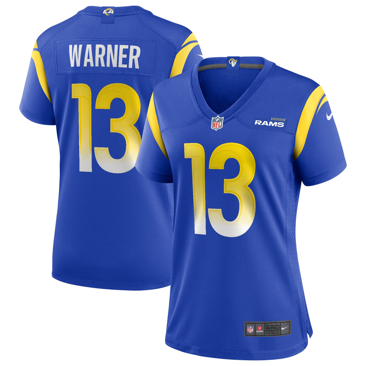 Kurt Warner Los Angeles Rams Nike Women's Game Retired Player Jersey - Royal(S)