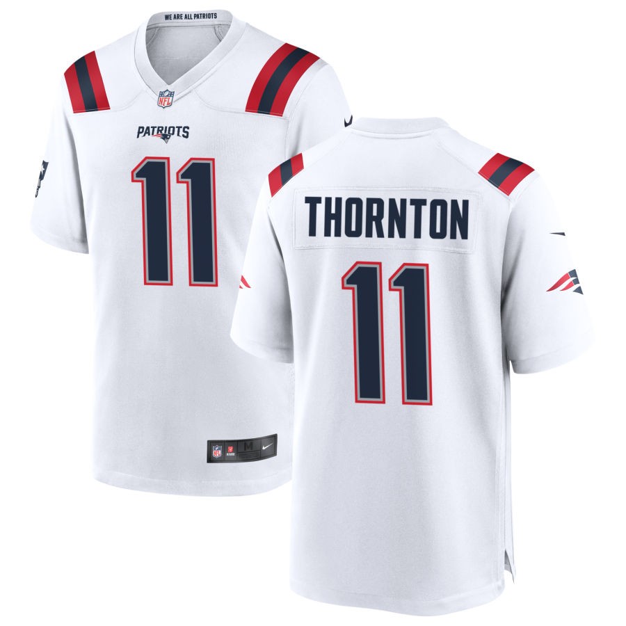 Tyquan Thornton New England Patriots Nike Game Jersey - White(S)