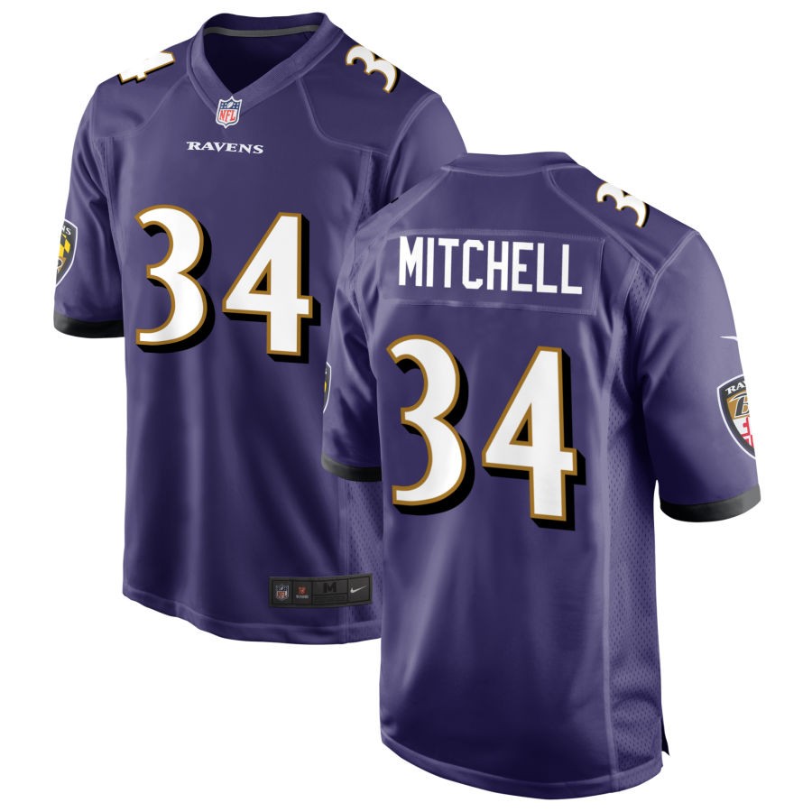 Keaton Mitchell Baltimore Ravens Nike Game Jersey - White(S)