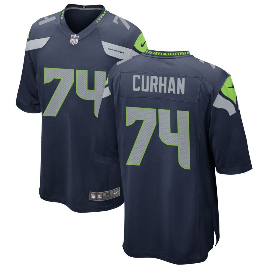 Jake Curhan Seattle Seahawks Nike Game Jersey - College Navy(S)
