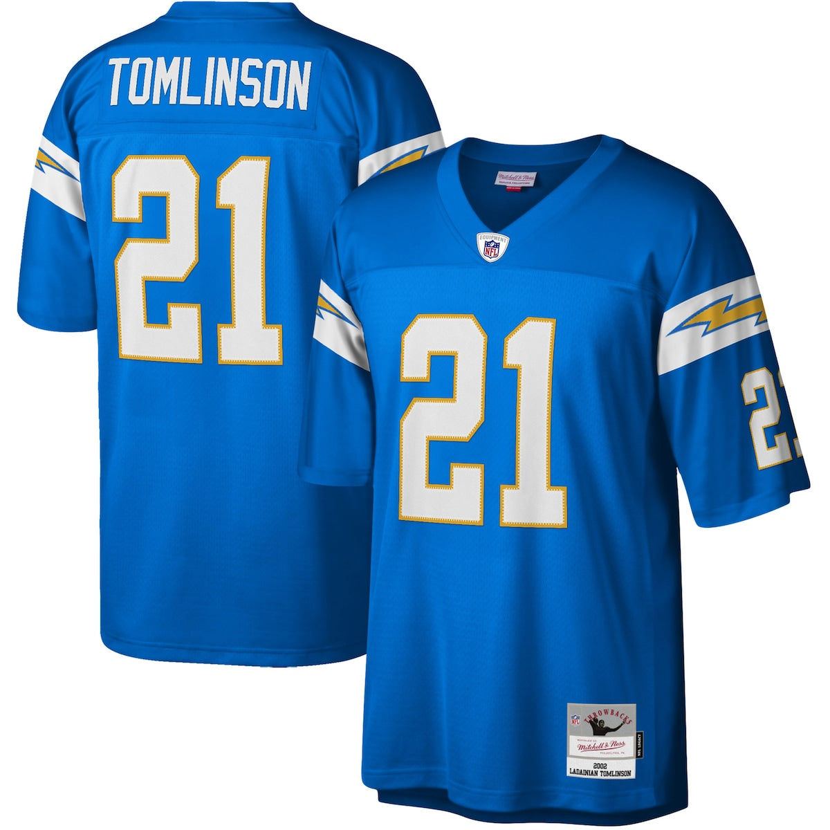Men's LaDainian Tomlinson Mitchell  Ness Chargers Legacy Replica Jersey - Light Blue(M)