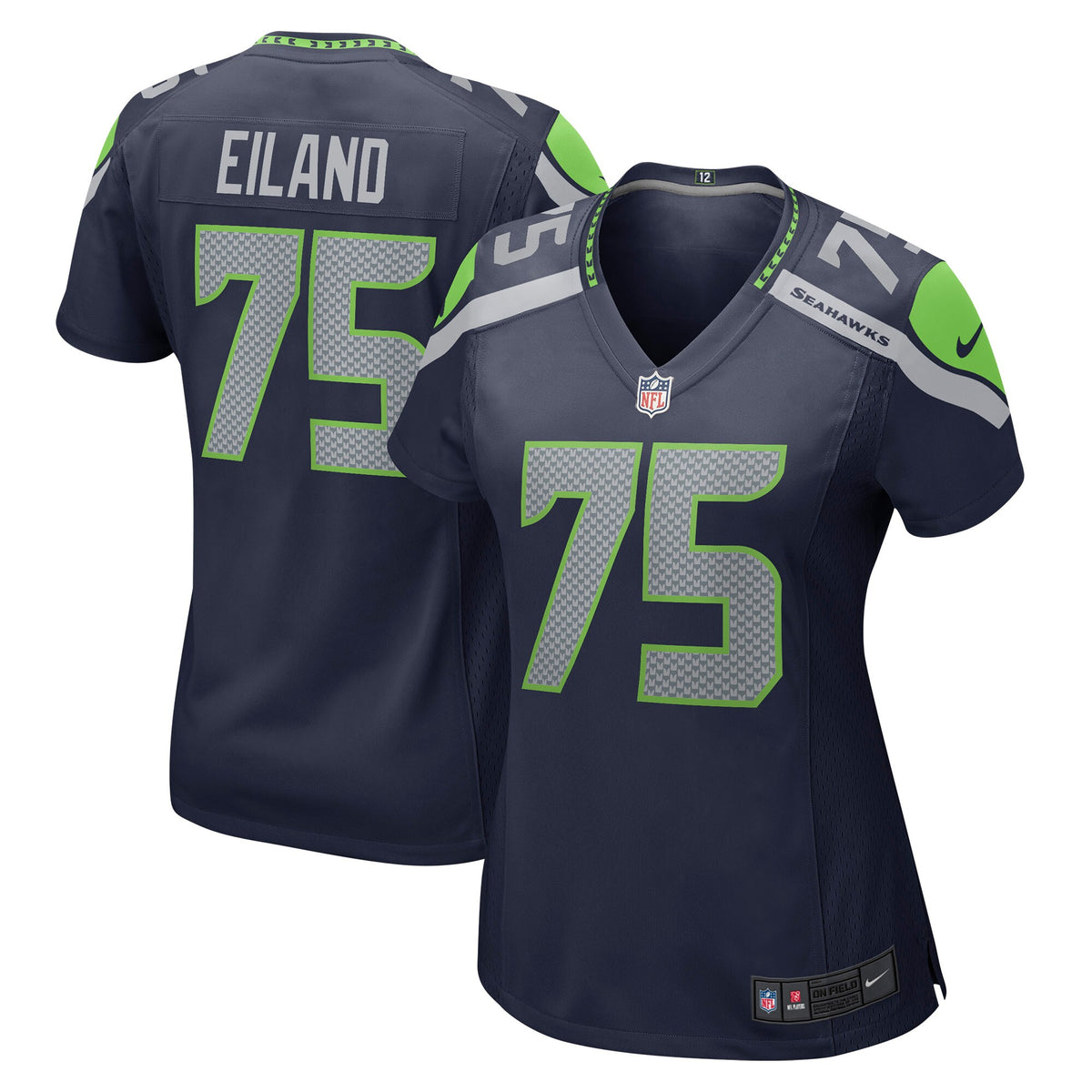 Greg Eiland Seattle Seahawks Nike Women's Game Jersey - College Navy(S)