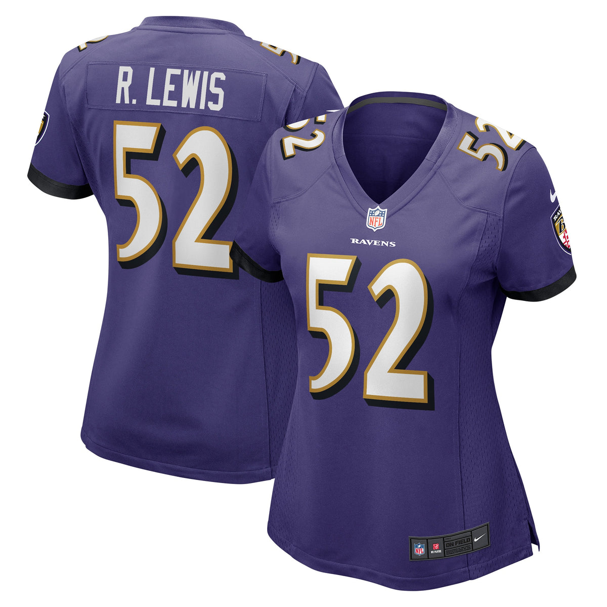 Ray Lewis Baltimore Ravens Nike Women's Retired Player Jersey - Purple(S)