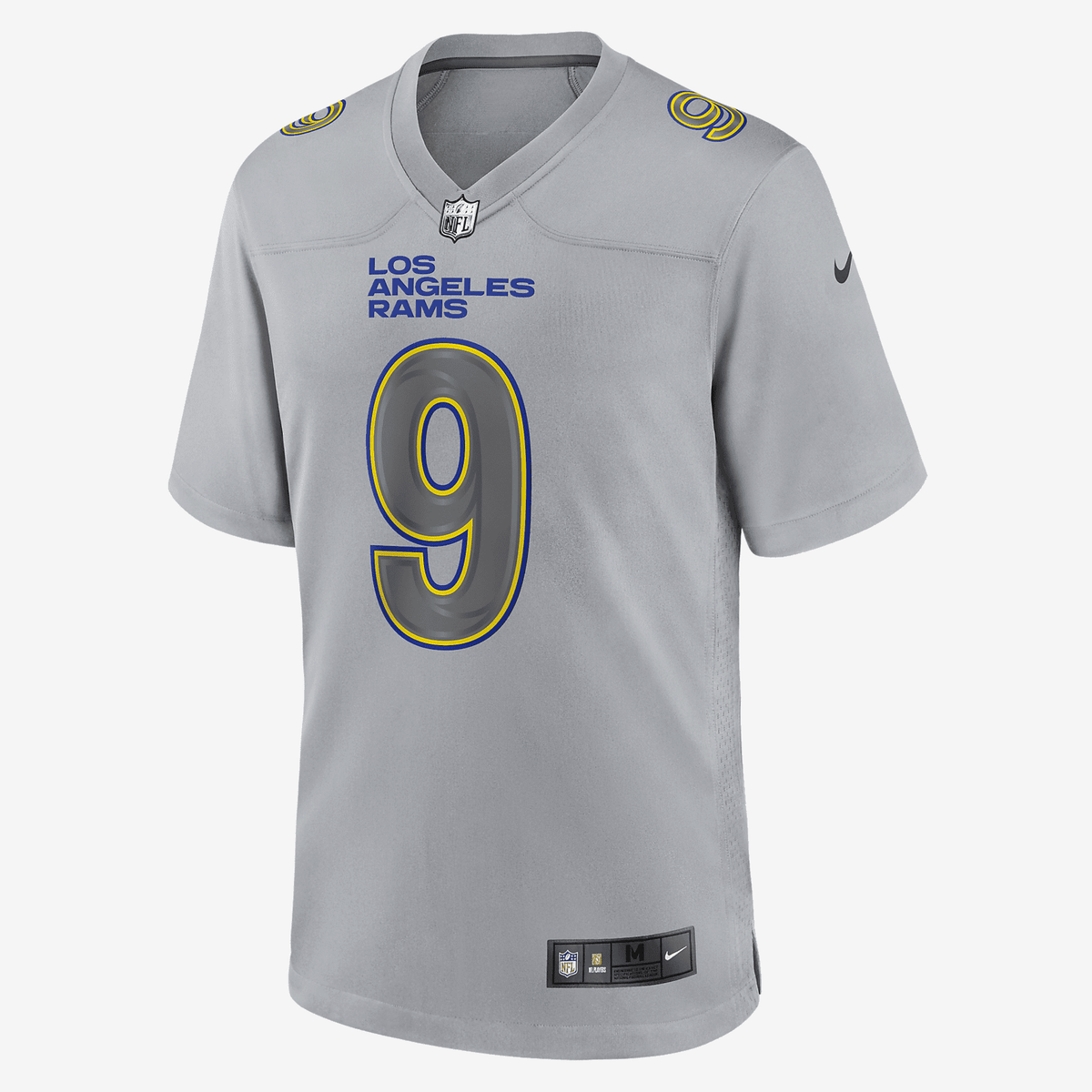 NFL Los Angeles Rams Atmosphere (Matthew Stafford) Men's Fashion Football Jersey - Grey(S)