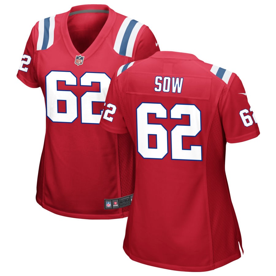 Sidy Sow New England Patriots Nike Women's Alternate Jersey - Red(S)