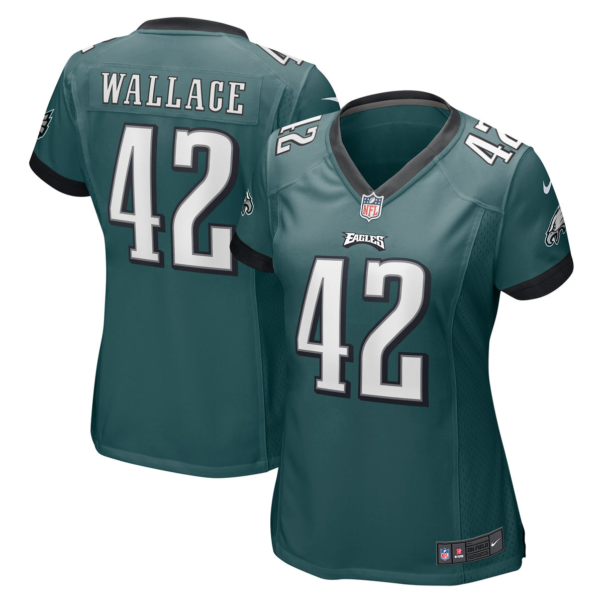 K'Von Wallace Philadelphia Eagles Nike Women's Game Jersey - Midnight Green(S)