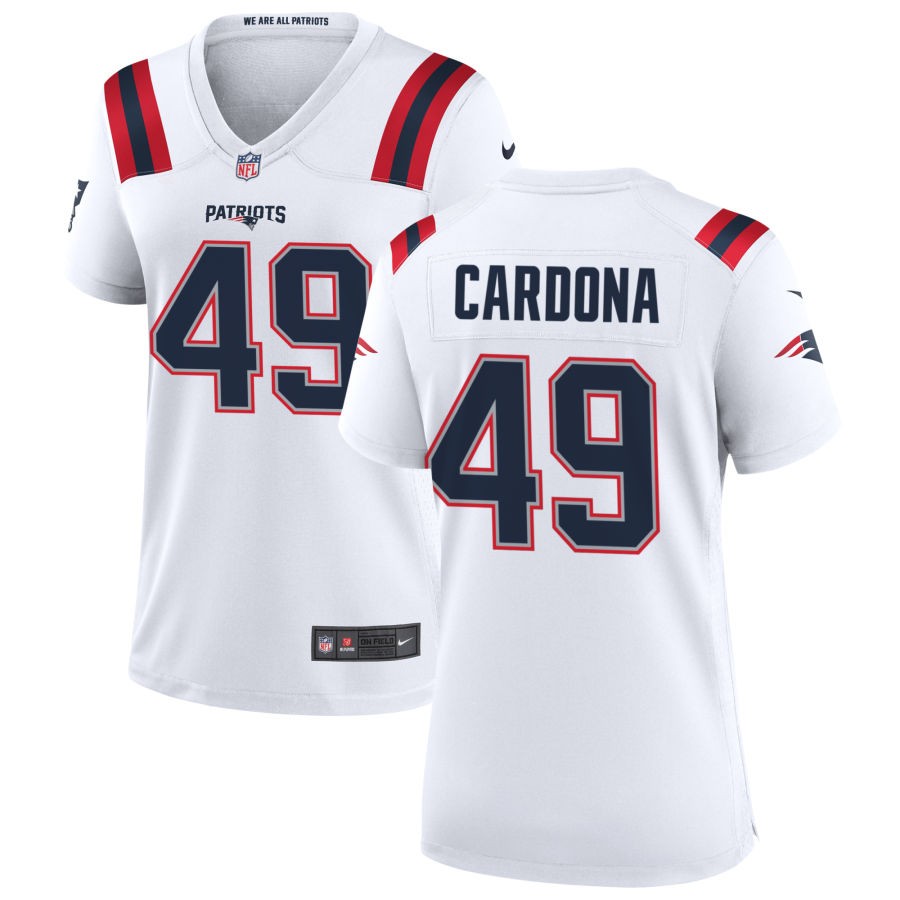 Joe Cardona Nike New England Patriots Women's Game Jersey - White(S)