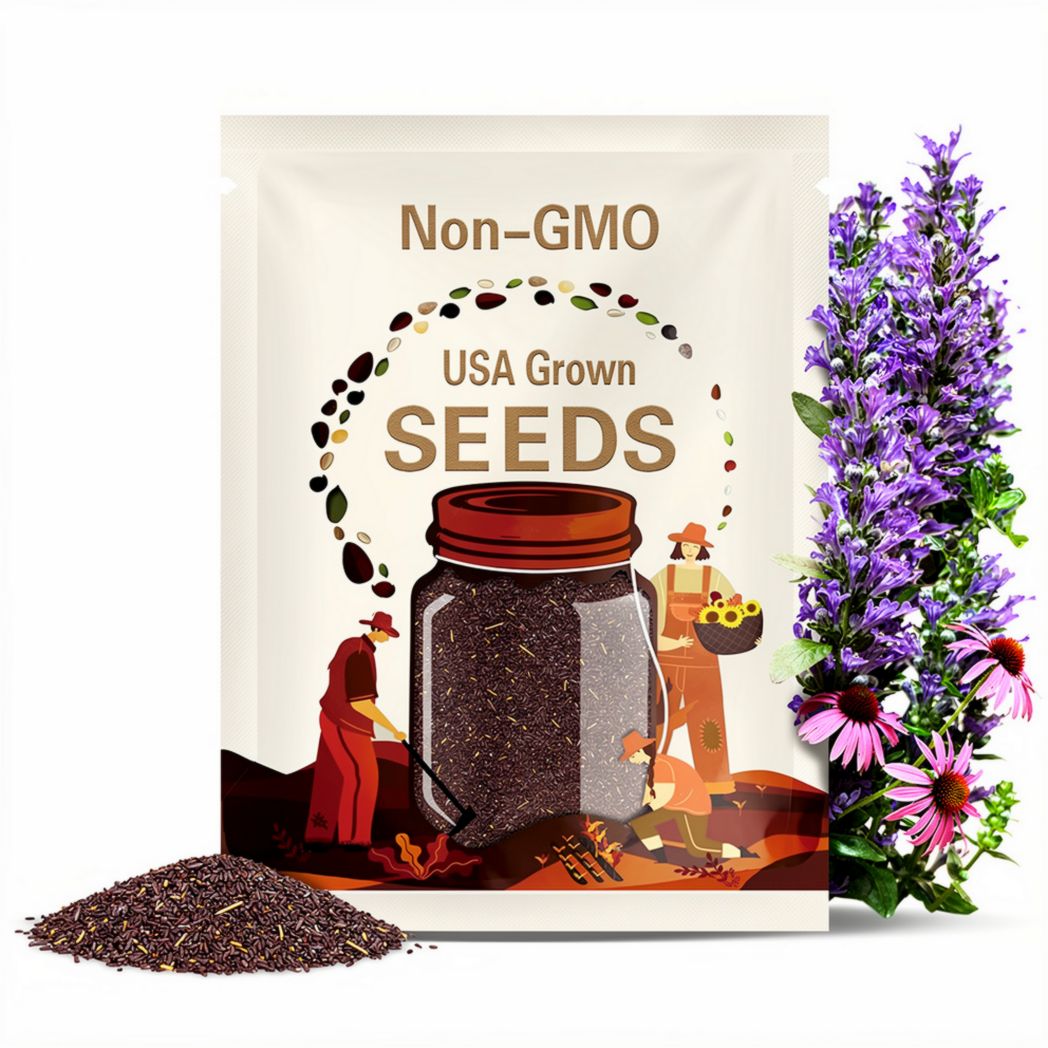 Purple Coneflower- Seeds - Echinacea Purpurpea -  Healing Herb - Buckeye Heirloom Seeds