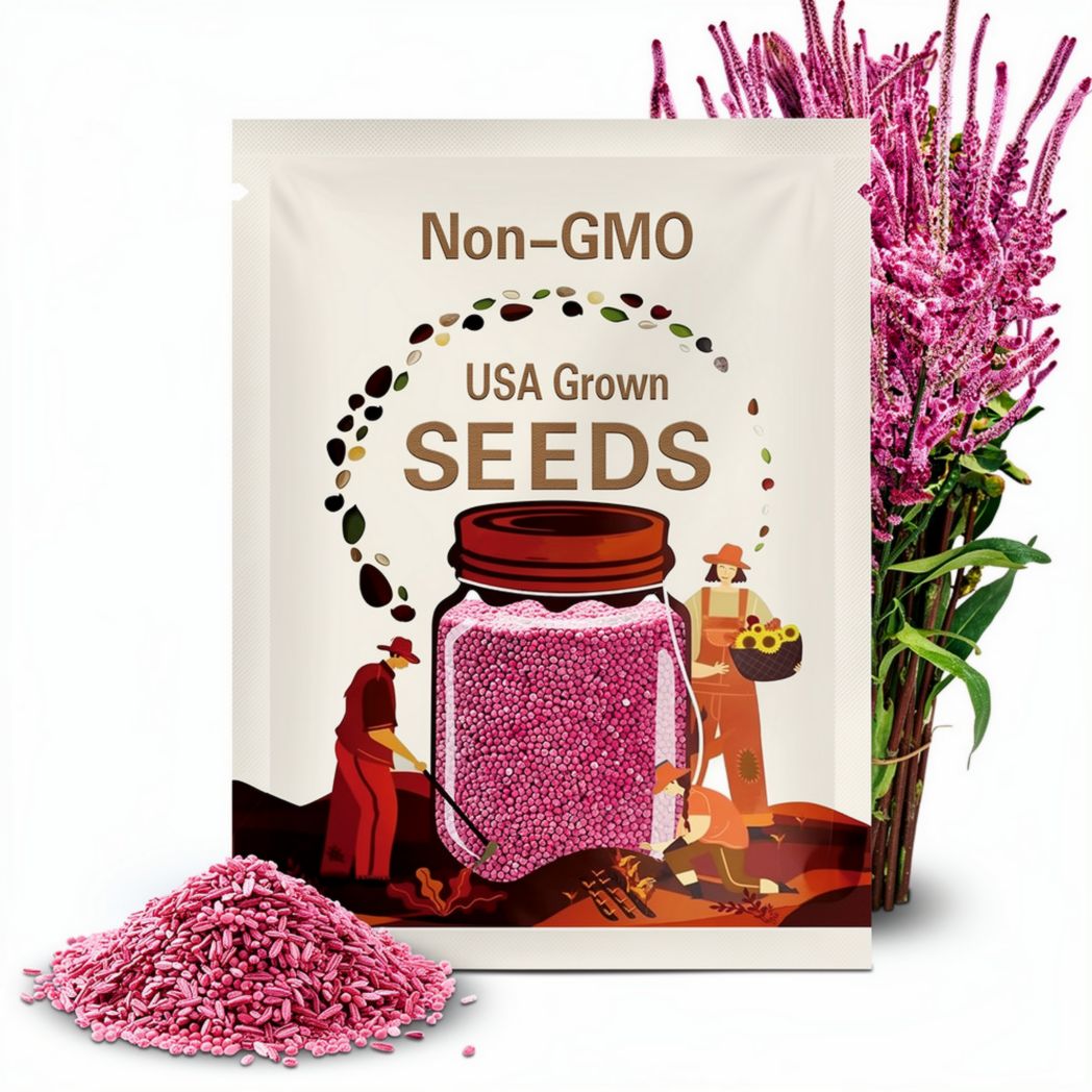 Statice Pink Pokers Seeds – Heirloom, Russian Statice, Sea Lavender, Pink Blooms, Great for Dried Flowers | 50 Seeds