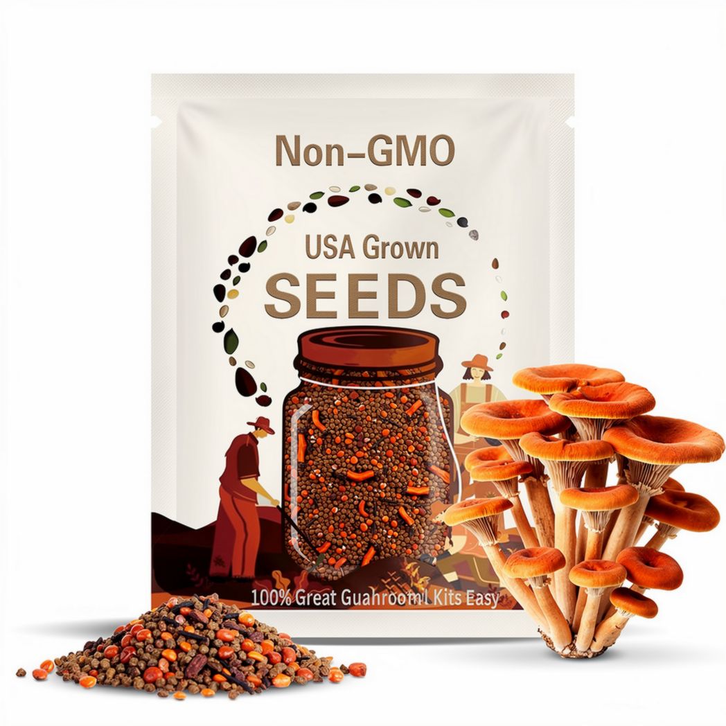 Lobster Mushroom Growing Kit - Lobster Mushroom Seeds with Lactarius Host - Simplified Grow Kit