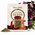 250 Organic AFTER MIDNIGHT POPPY Darkest Purple Almost Black Papaver Somniferum Flower Seeds