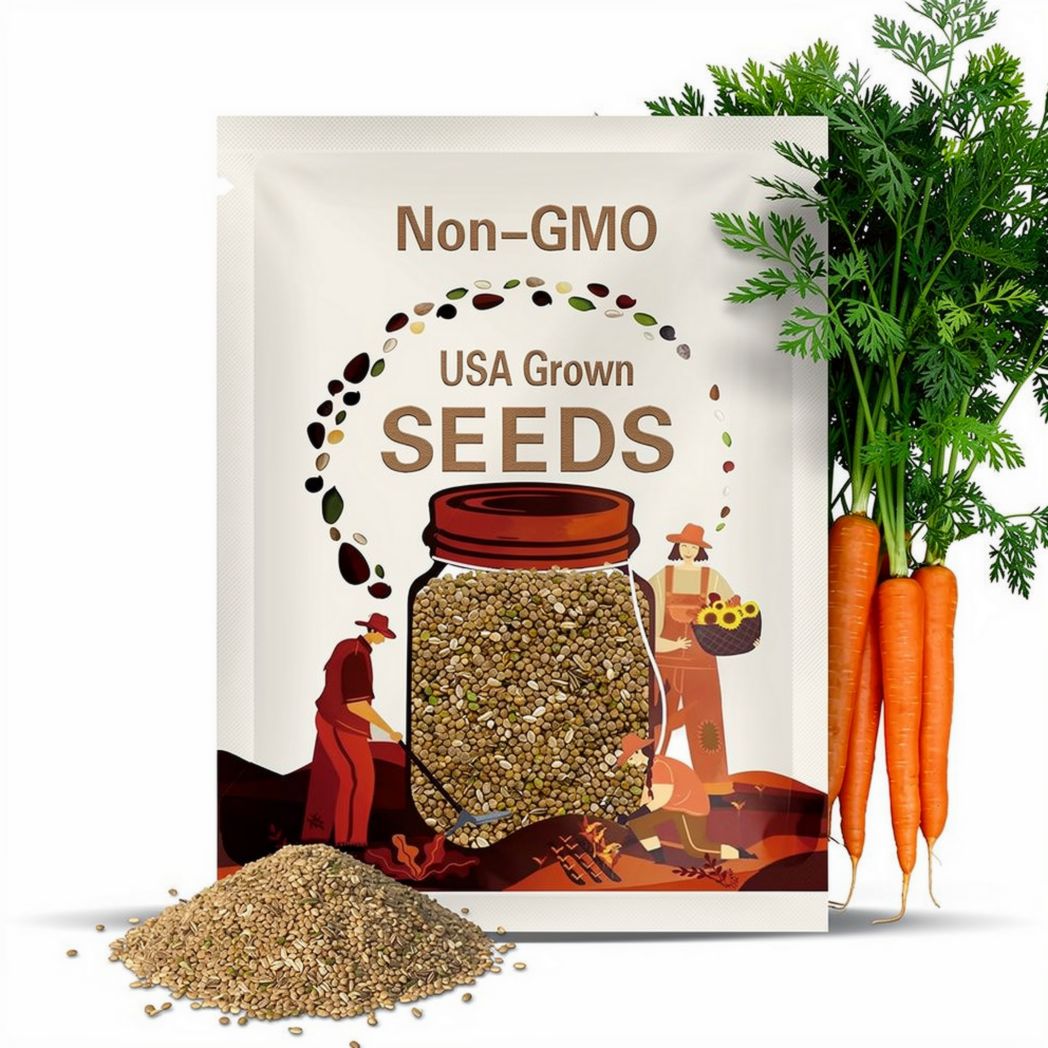 Tendersweet Carrot Seeds: Heirloom Non-GMO, 200+ Seeds
