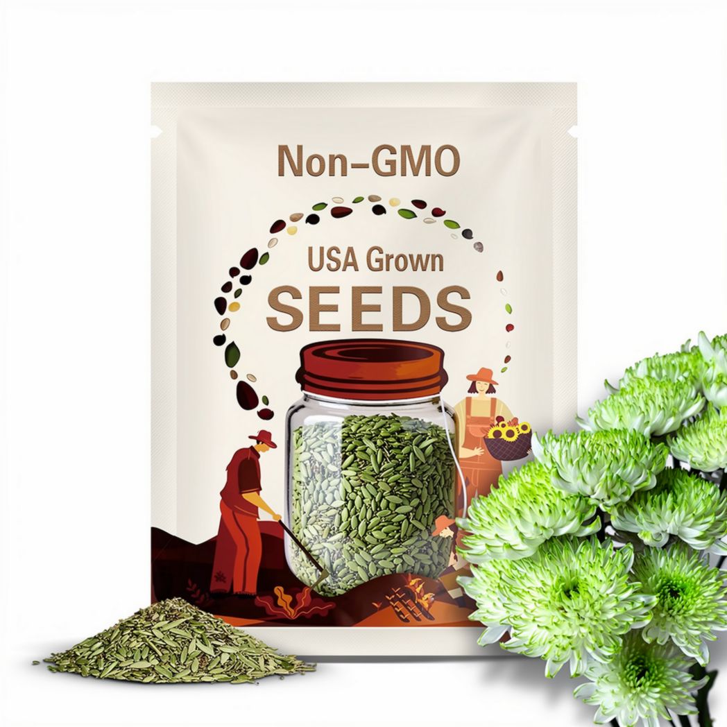 Green Flame  Seeds - King Size ,Rare Seeds, Non-GMO, Easy to grow, cut flowers