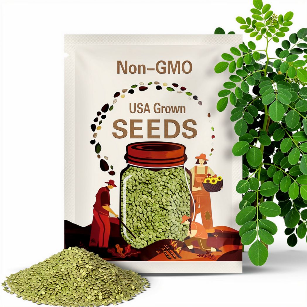 Moringa Seeds – Heirloom Drumstick Tree, Medicinal, Culinary, Herbal Teas, Edible Leaves, Fast Growing | 10 Seeds
