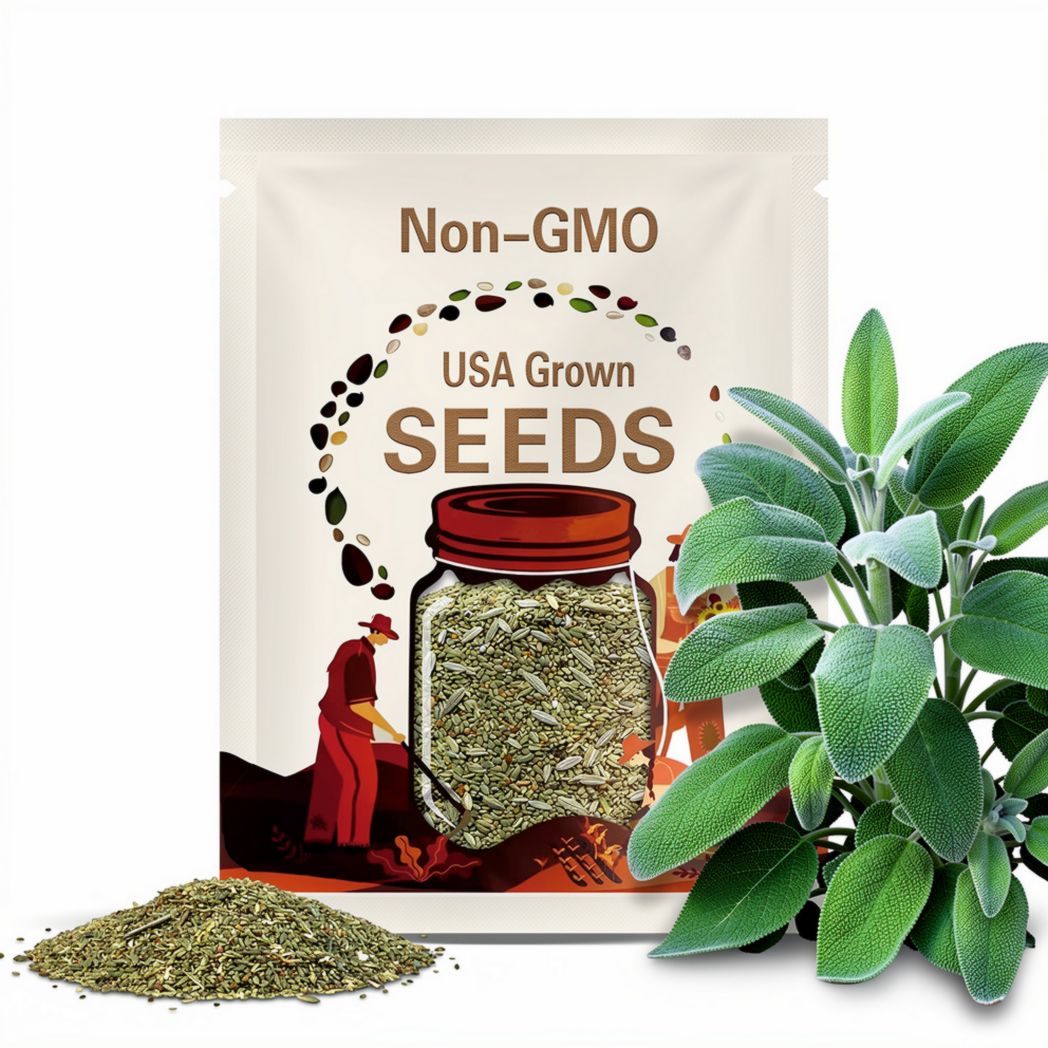 Certified Organic Broad Leaf Sage Seeds