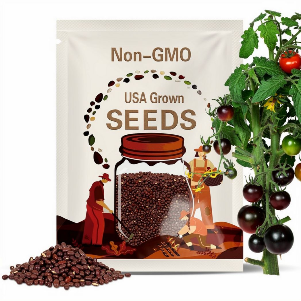 Tomato, Black Cherry | 20 Seeds | | Heirloom | Non-GMO | Solanum lycopersicum