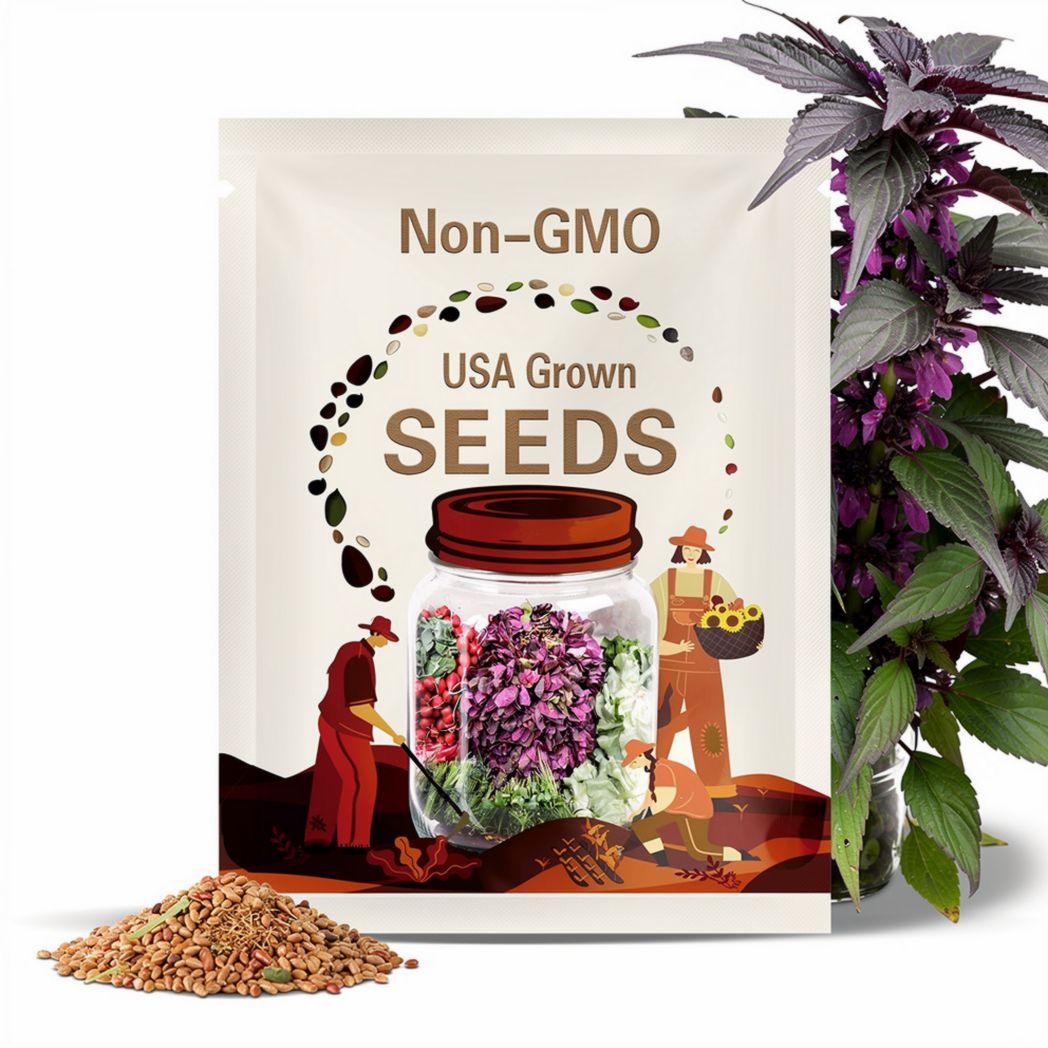 150 TRIPLE PURPLE ORACH Mountain Spinach Atriplex Hortensis Leaf Vegetable Purple Greens Seeds