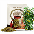 Bayou Moon Tomato Seeds (20+): Dwarf Heirloom, Yellow with Green Stripes