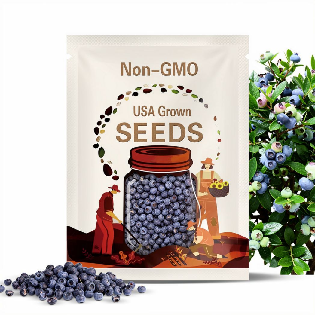 Blueberry, Southern Highbush Seeds - 50 Heirloom Seeds, Bluecrop Blueberry, Duke Blueberry, Medicinal Plant, Pre-Stratified, Non-GMO