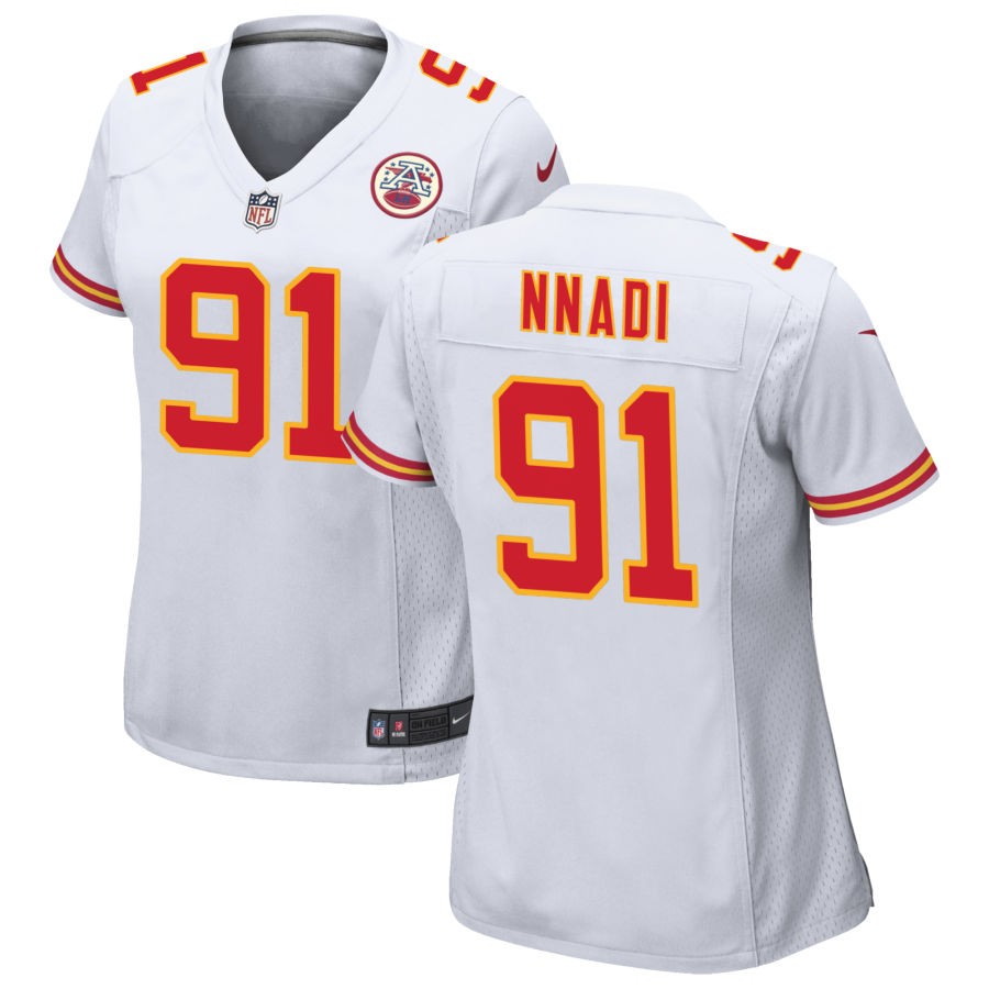 Derrick Nnadi Kansas City Chiefs Nike Women's Game Jersey - White(S)