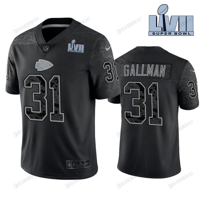 Wayne Gallman 31 Kansas City Chiefs Super Bowl LVII Reflective Limited Jersey(S/No)