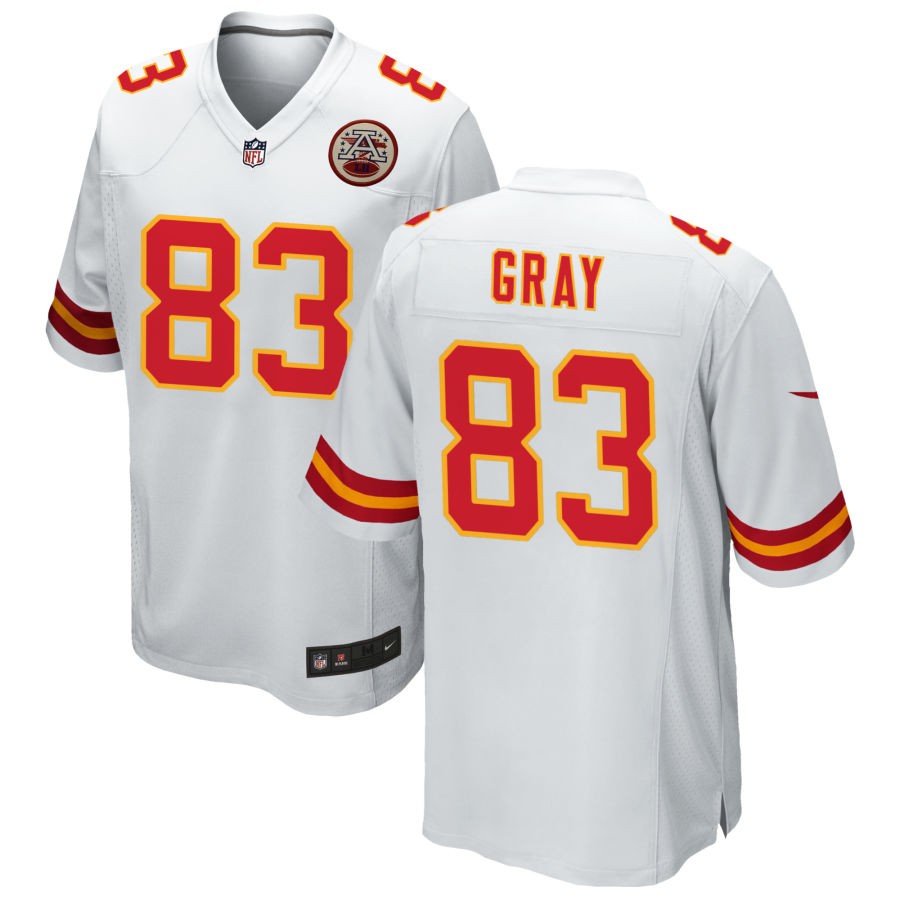 Noah Gray Kansas City Chiefs Nike Game Jersey - White(S)