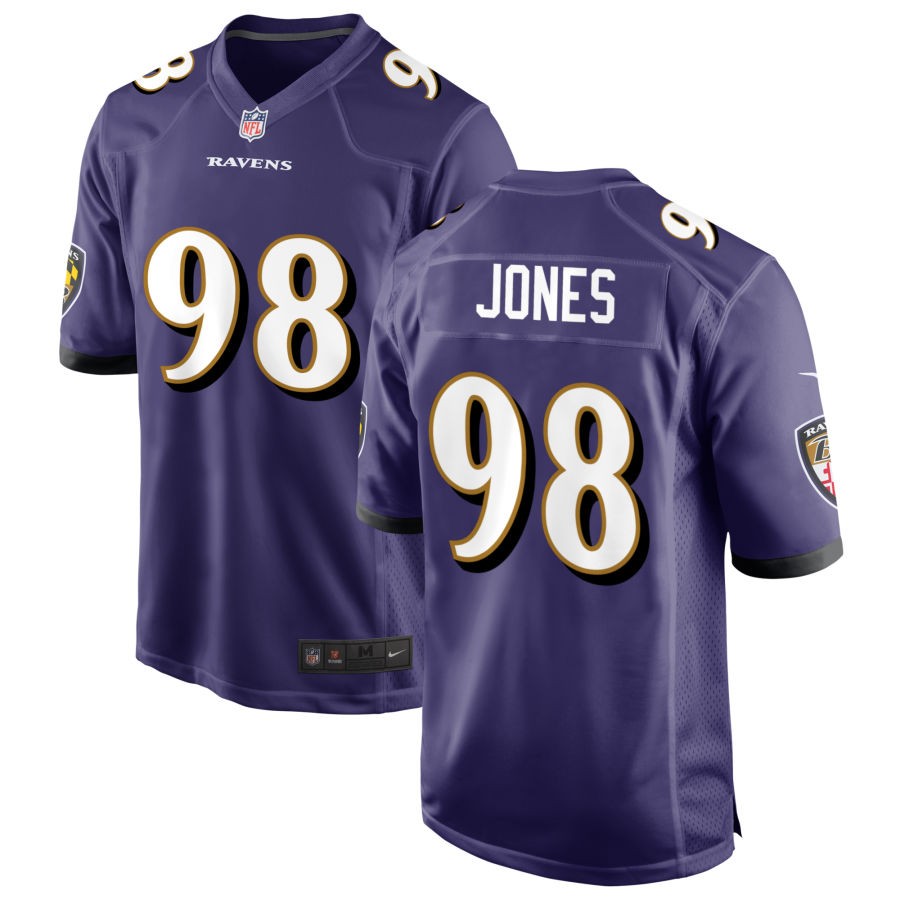 Travis Jones Baltimore Ravens Nike Game Jersey - Purple(S)