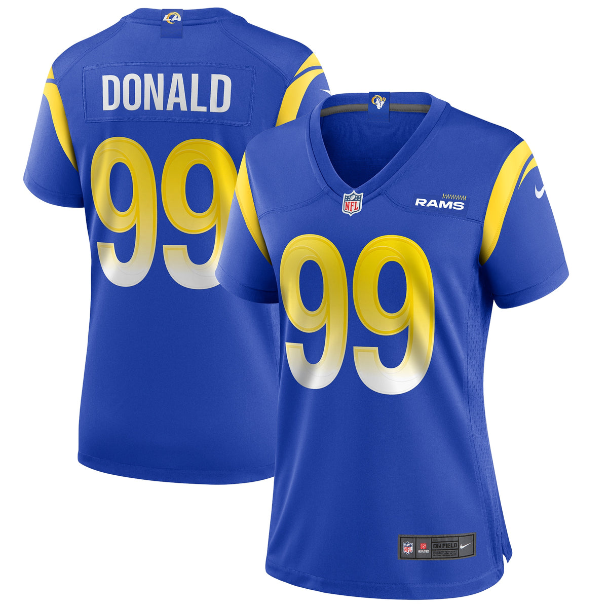Aaron Donald Los Angeles Rams Nike Women's Game Player Jersey - Royal(S)