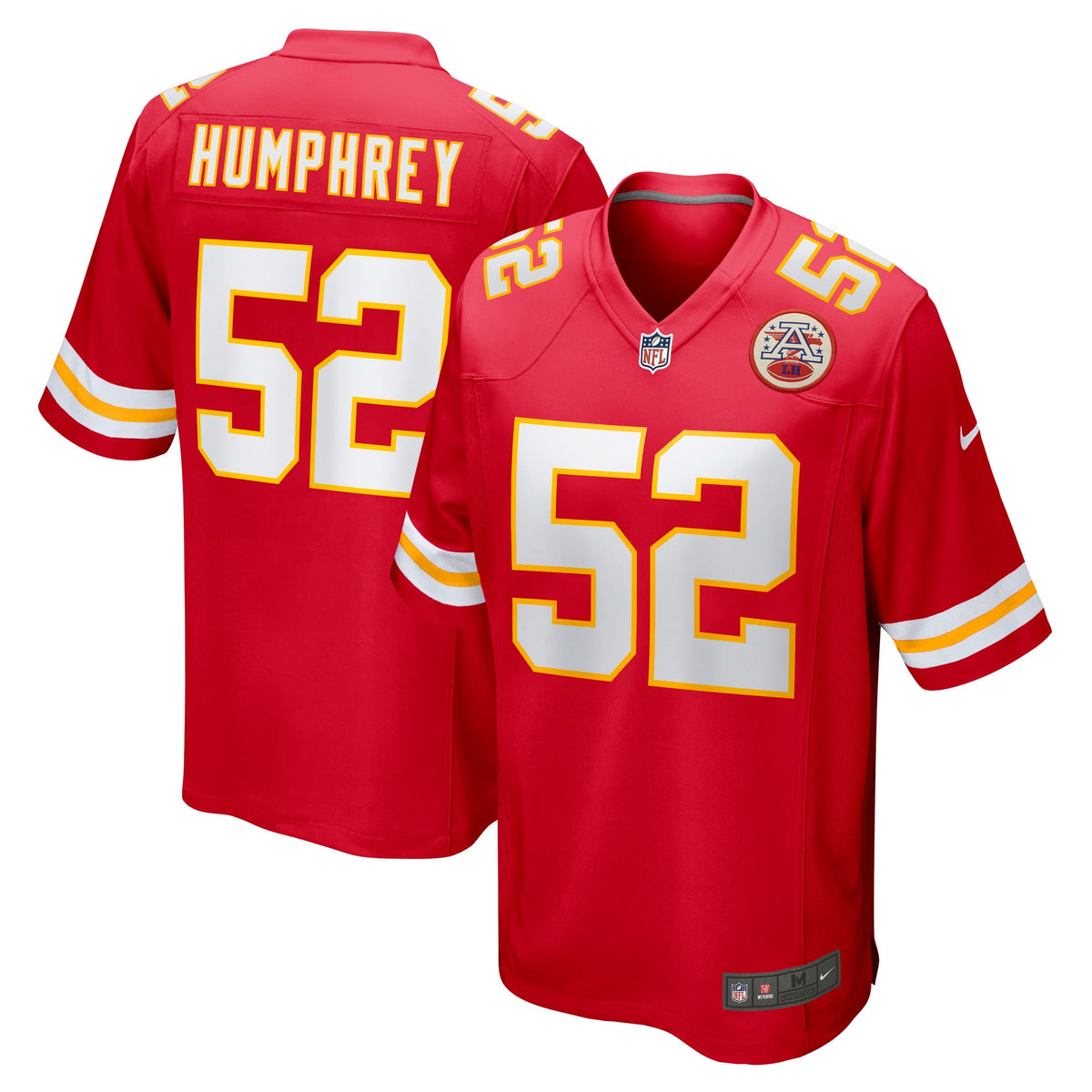 Creed Humphrey Kansas City Chiefs Nike Game Jersey - Red(S)