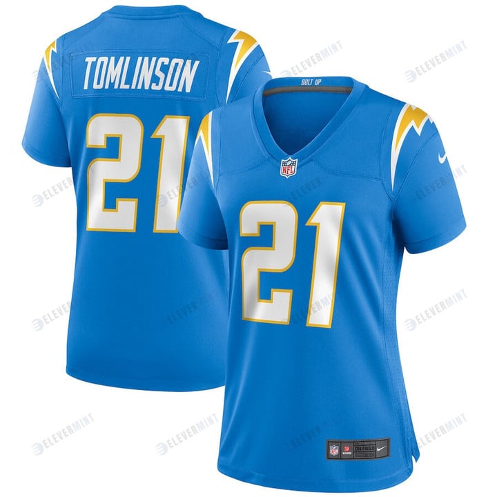 LaDainian Tomlinson 21 Los Angeles Chargers Women's Game Retired Player Jersey - Powder Blue(S/No)