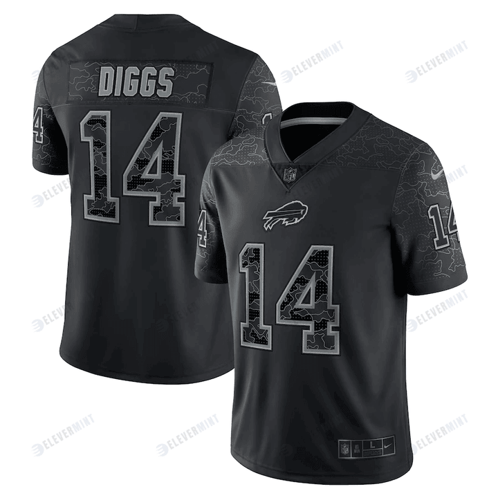 Stefon Diggs Buffalo Bills RFLCTV Limited Jersey - Black(S/No)
