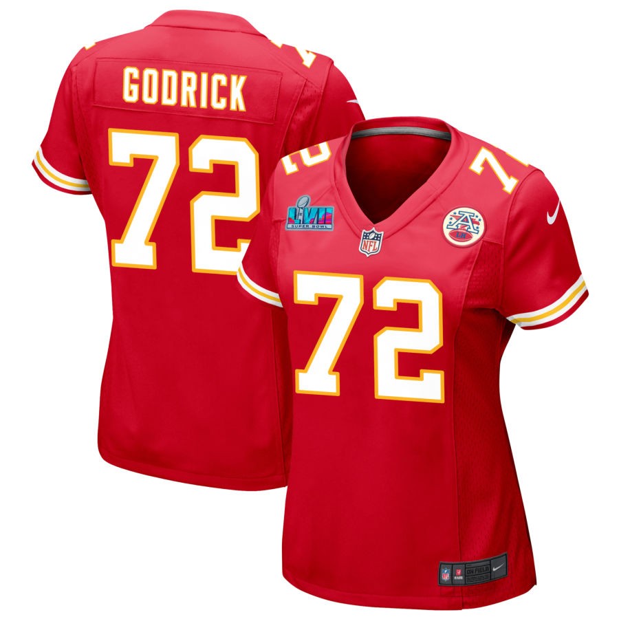 Jason Godrick Kansas City Chiefs Nike Women's Super Bowl LVII Game Jersey - Red(S)