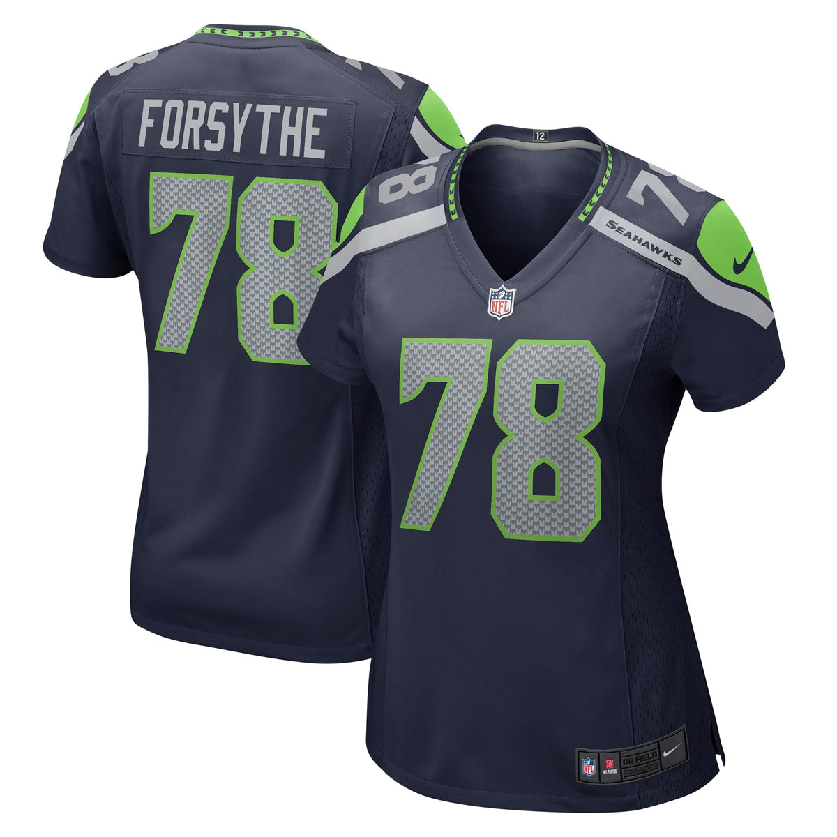 Stone Forsythe Seattle Seahawks Nike Women's Game Jersey - College Navy(S)
